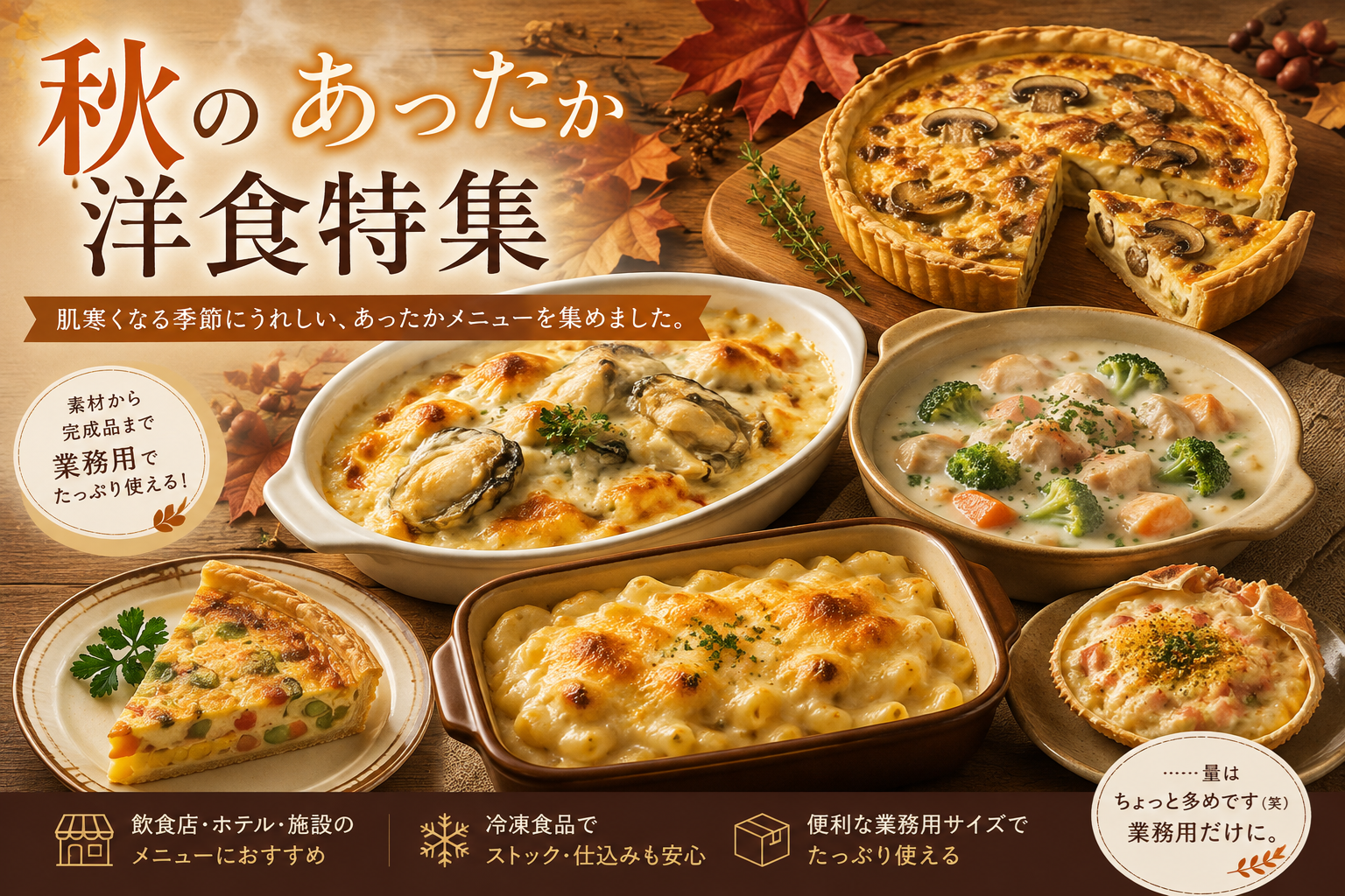秋のあったかごはん特集｜秋におすすめの業務用食品