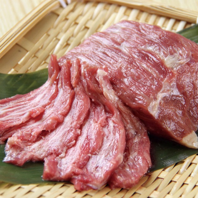 小田桐産業)刺身用 国産馬刺し 霜降り加工(馬脂注入)100g